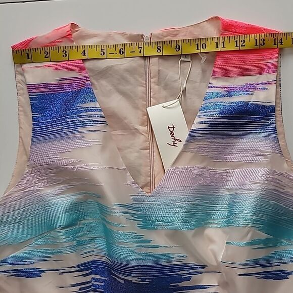 Rene Derhy NWT Aberdeen Dress in Multi Blue/Pink/White - Picture 7 of 12